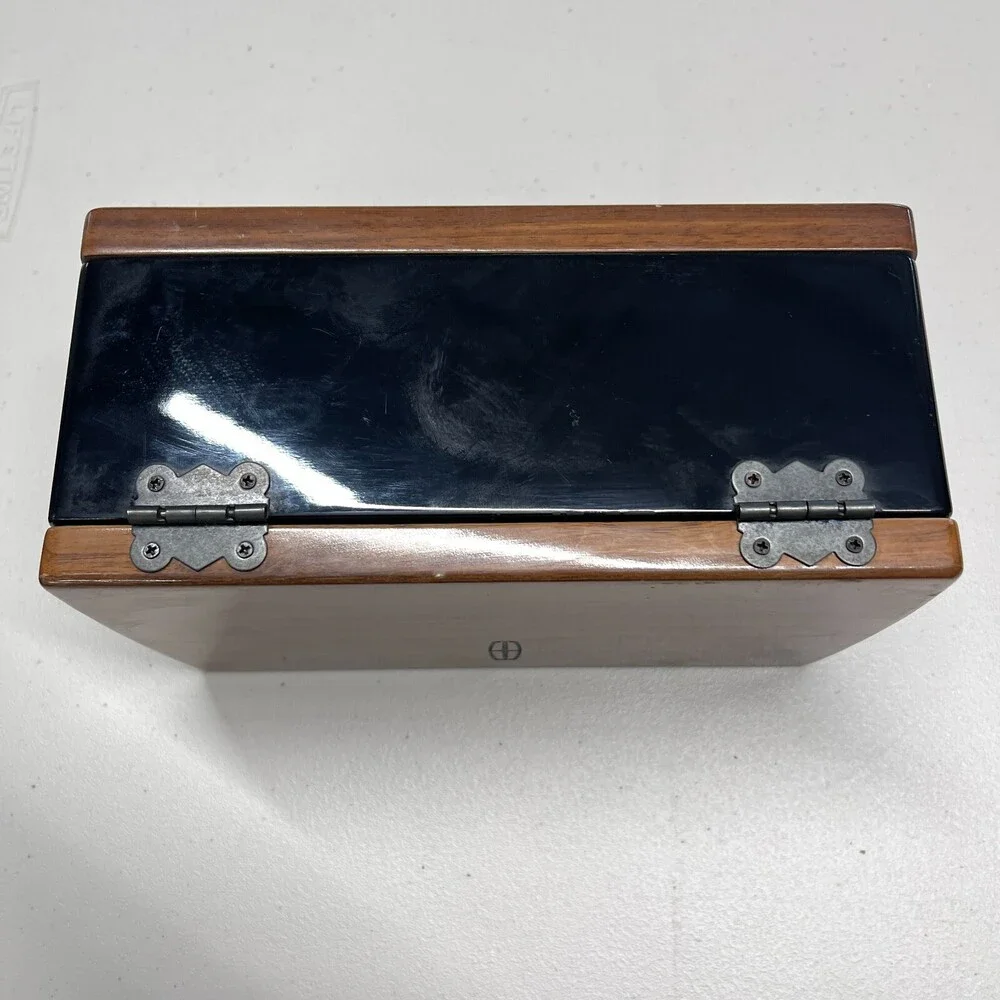 2018 Lincoln Continental Center Console Box Brown Wood Grain Black